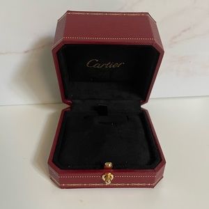 Cartier Red and Gold Jewelry Box